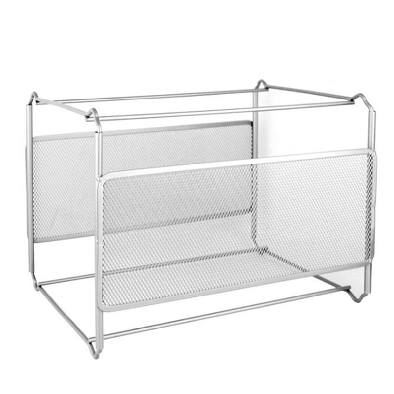 Wall Hanging File Folder Box,Mesh Metal File Organizer Box Hanging File ...