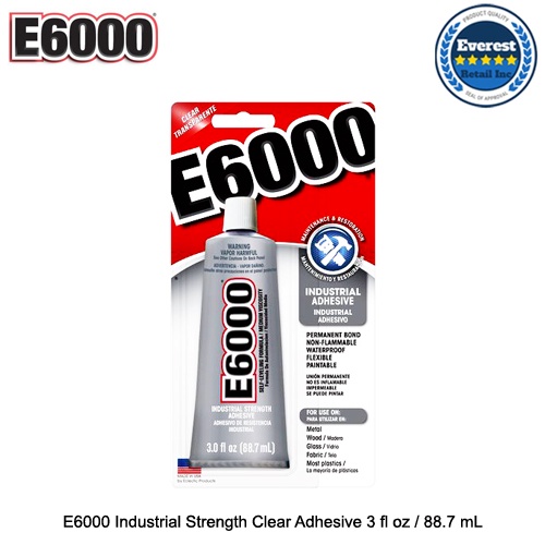 E6000 Industrial Strength Clear Adhesive 3 fl oz / 88.7 mL Shopee