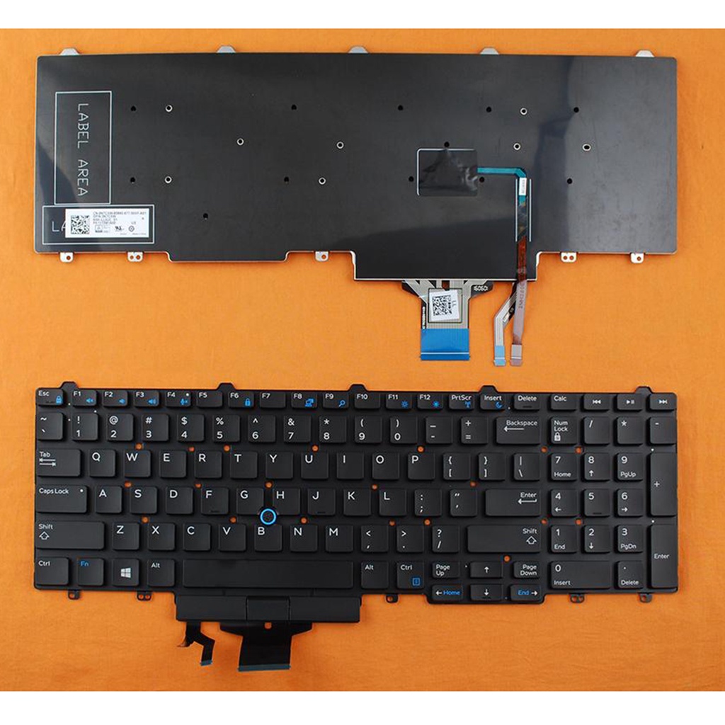 new US keyboard For DELL E5550 E5570 laptop keyboard English black With