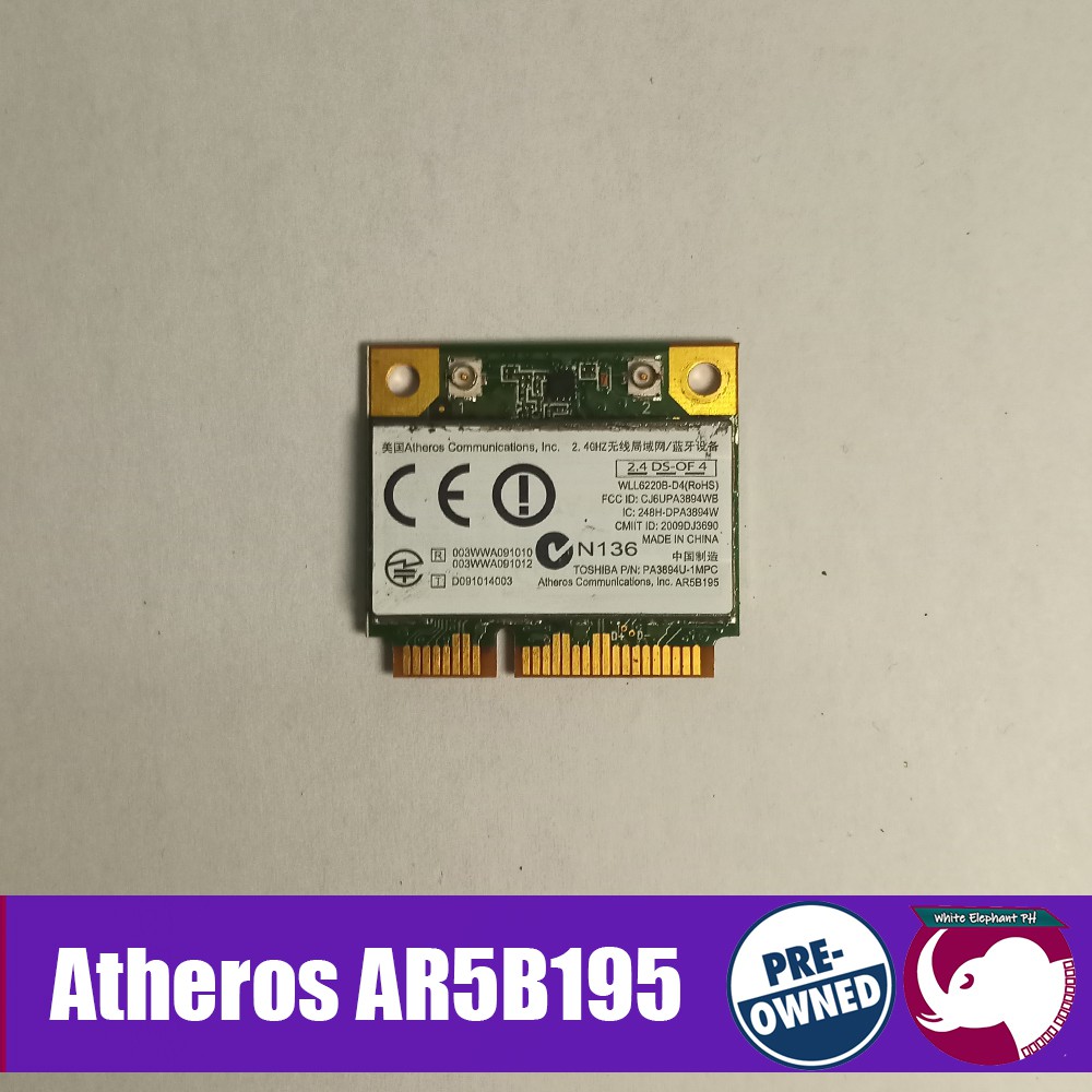 Atheros AR5B195 Laptop Wi-Fi Bluetooth Module | Shopee Philippines