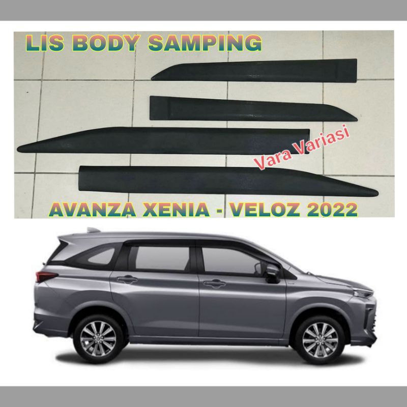 HITAM Avanza XENIA VELOZ 2022 Black DOFF Car Side BODY Trim Shopee