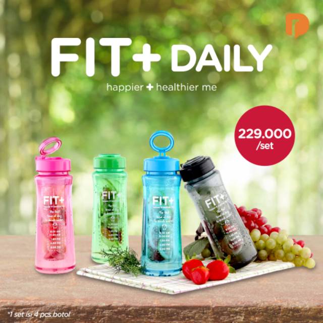 Infused water drinking bottle Fit + Daily 700ml | Shopee Philippines