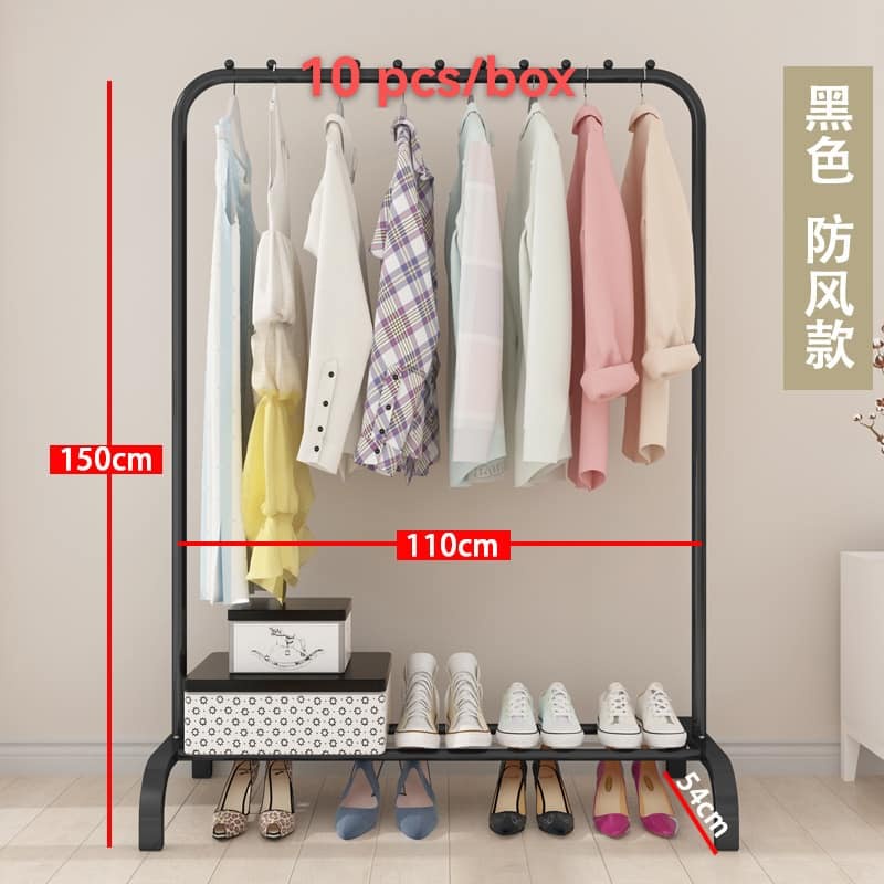 Large Double Coat Hanging Stand Wardrobe Clothes Hanger Rack Shopee