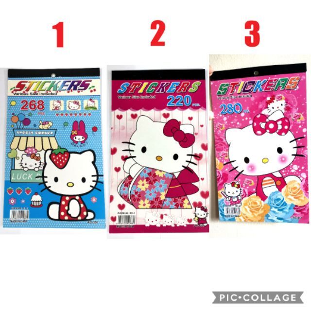 Hello kitty 6-pages Stickers Pad/Book Sticker pad party prizes lootbag  filler giveaway