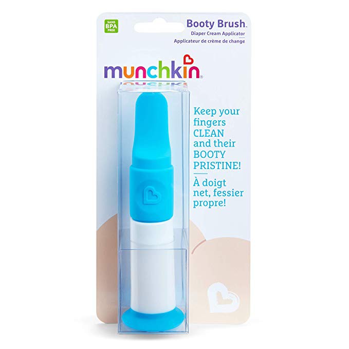 Authentic ** Munchkin Booty Brush Diaper Cream Applicator, Blue
