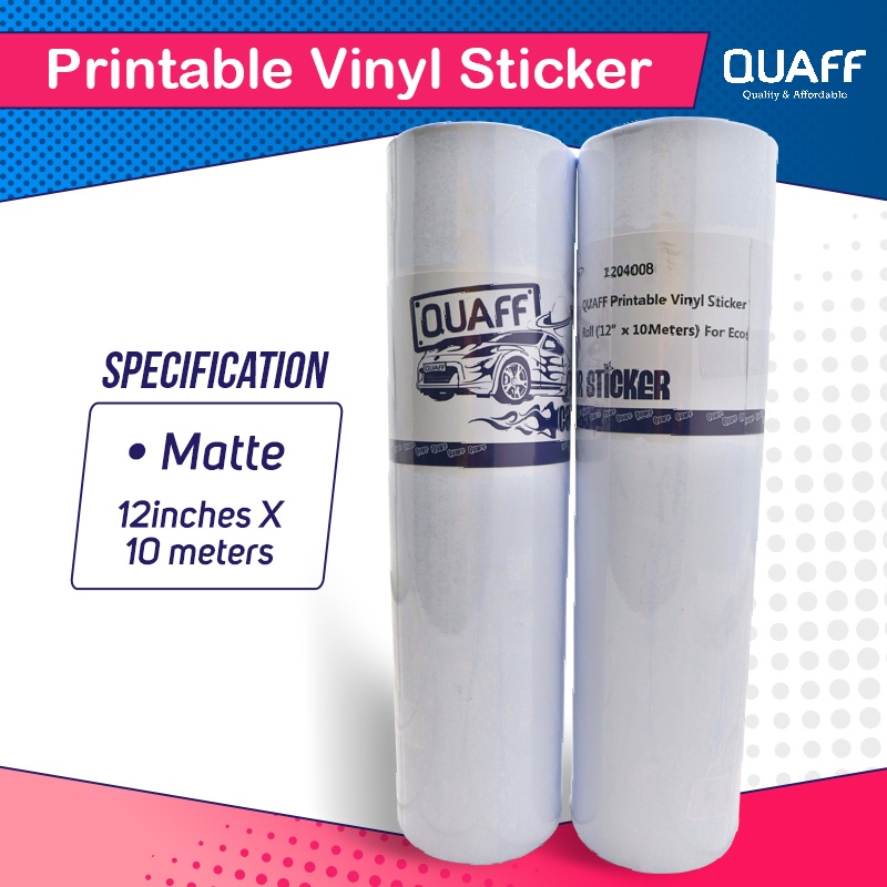 Eco-Solvent Printable Car Sticker Glossy / Matte (12inches x 10meters ...