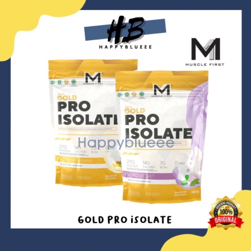 Muscle First Gold Pro Isolate 100% WPI Whey Protein Isolate 2lbs / 2 ...