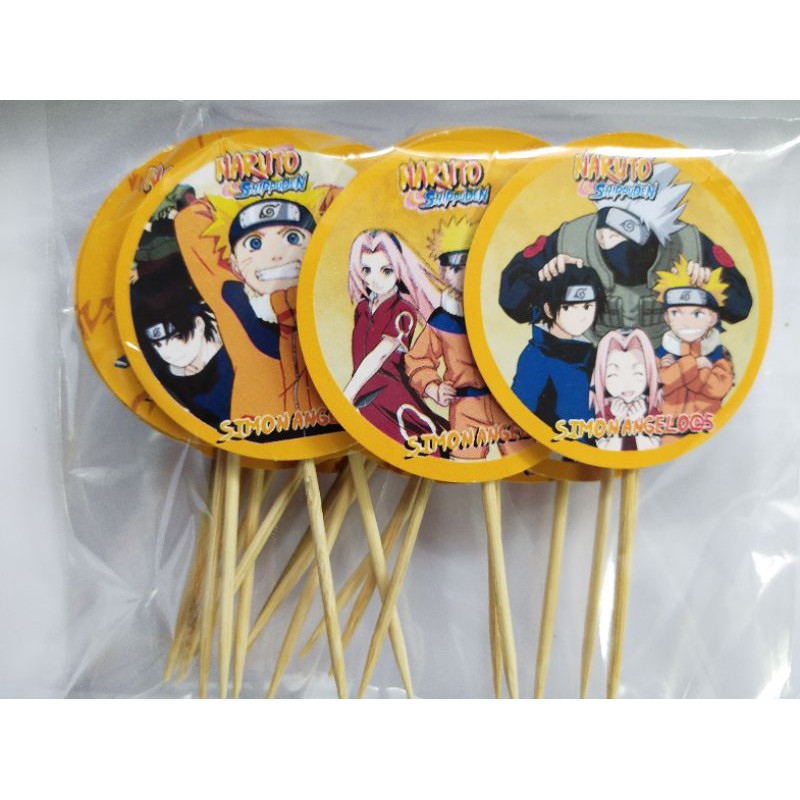 24 pcs. Naruto Theme Cupcake Toppers | Shopee Philippines