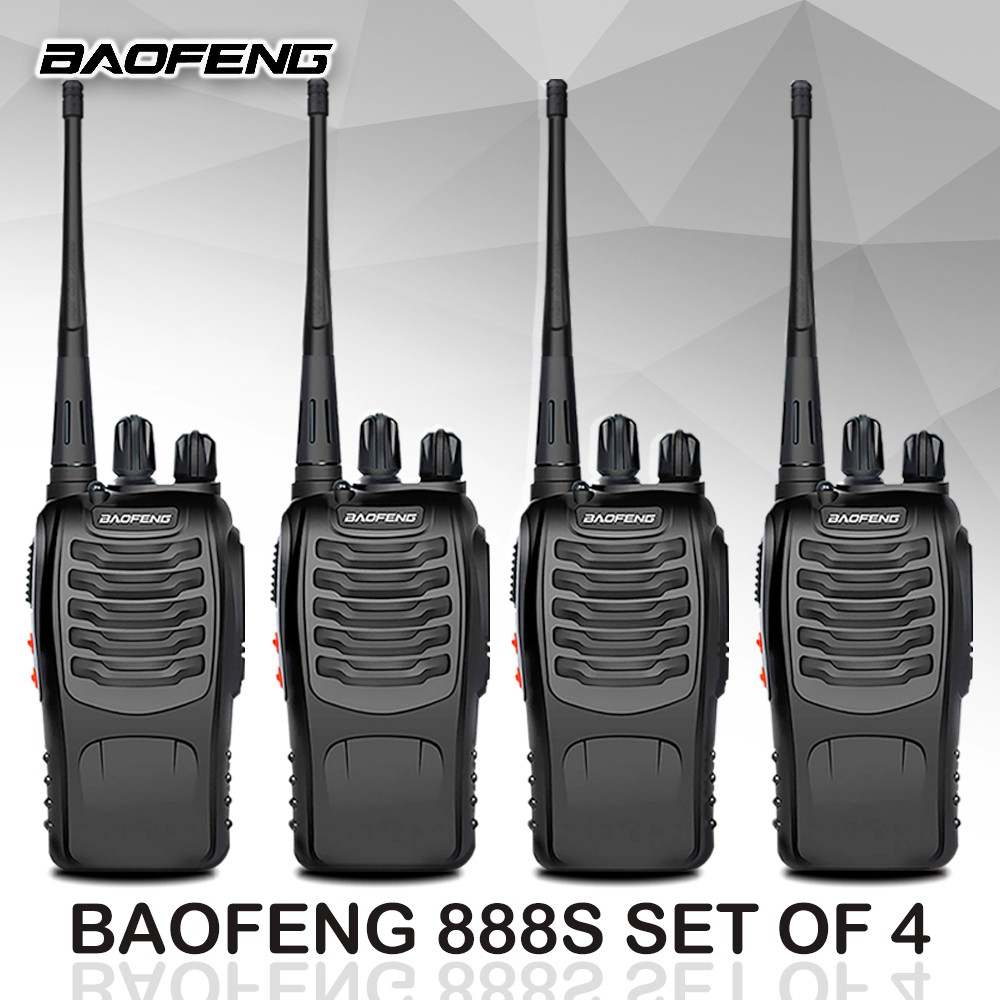 Baofeng 888S set of 4 5W TwoWay Radio Walkie Talkie Shopee Philippines