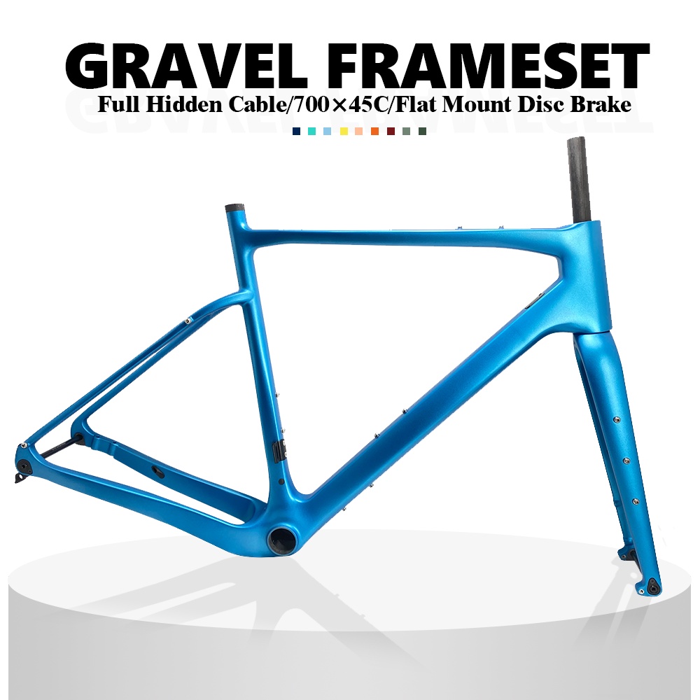 New Carbon Gravel Frame 700C Bike Frame BB386 Gravel Frame Disc Gravel