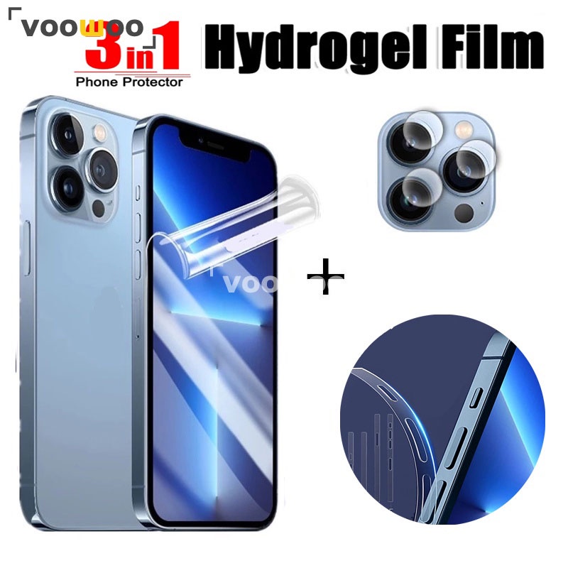 for iPhone 13 Pro Max in1 Hydrogel Screen Protector Camera Lens
