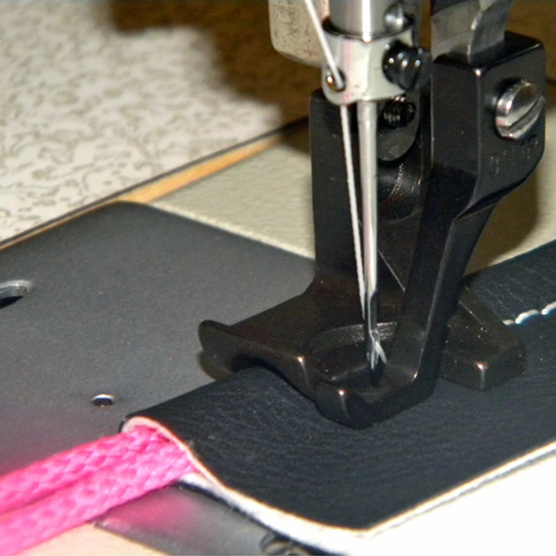 YEQIN 4-in-1 Piping Folder Binder Cording Binder, Double Fold Right Angle Bias Binder Set Fits Single Needle Lockstitch Sewing Machine (22MM