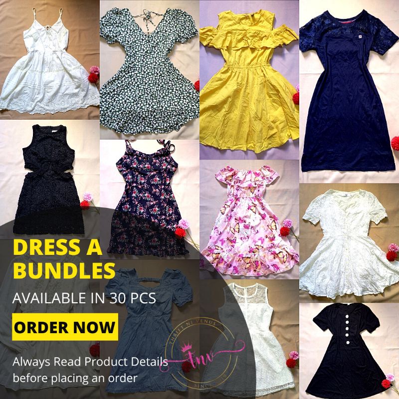 30 pcs. Korean Dress A UKAY BUNDLES ( Always Read Product Details