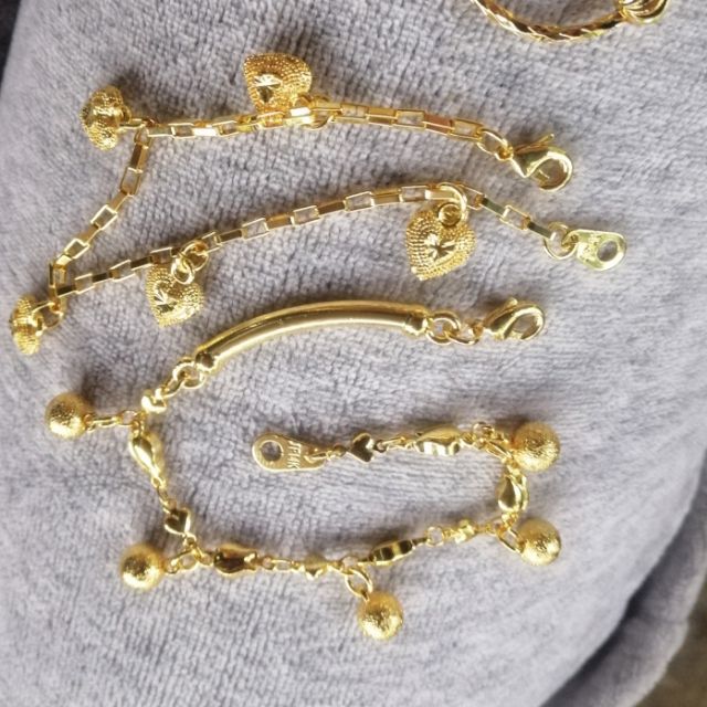 5 Pendants Saudi Gold 14kjf tatak sa lock for kids and adults 7in ...