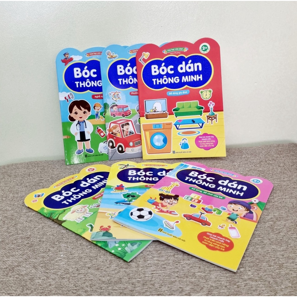 Vietnamese and English bilingual smart peel-and-stick set (6 topics for ...