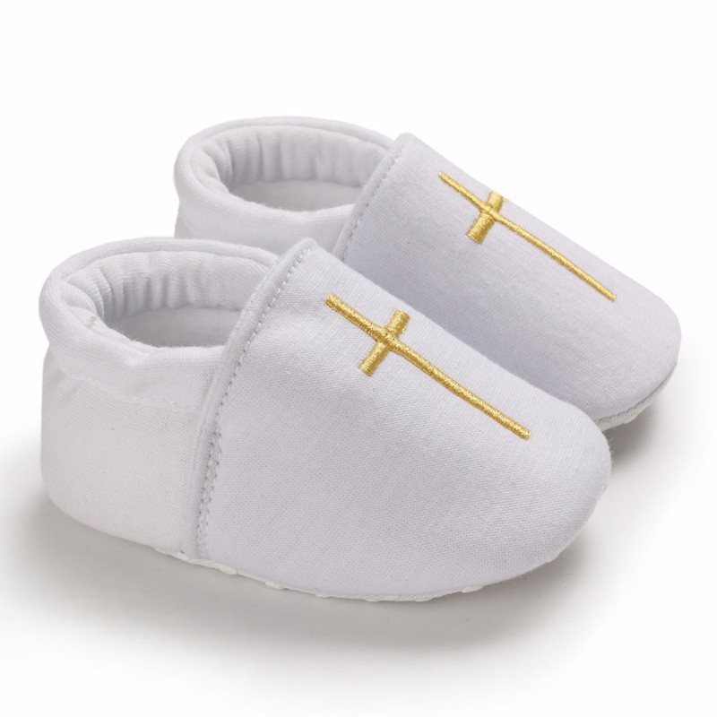 Newborn Baptism White Shoes Baby Christening Shoes for Boys Girls Cross Church Soft Sole White Shoes 0 18 Months Shopee Philippines