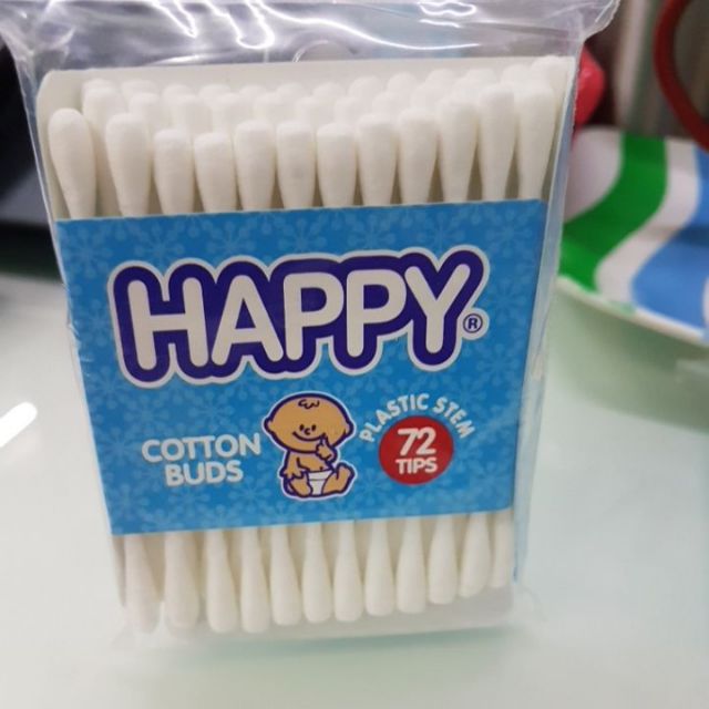 Happy cotton buds 72 tips(36 sticks x 2 tips) | Shopee Philippines