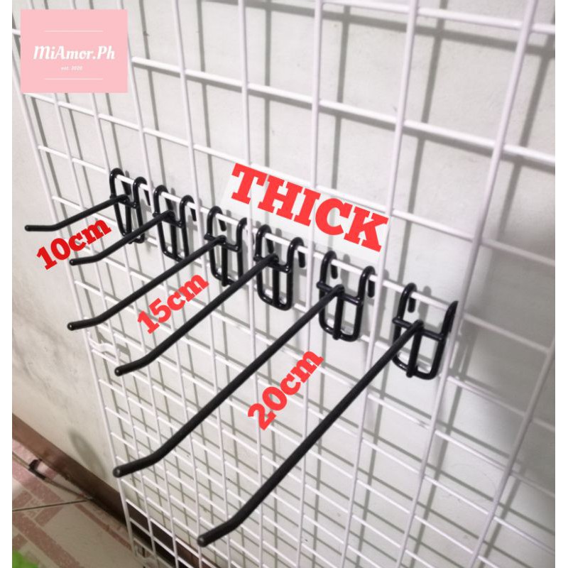 Thickmakapal Per Piece Heavy Duty Screen Hooks For Grid Wall Wire Mesh Hanging Shopee 6753