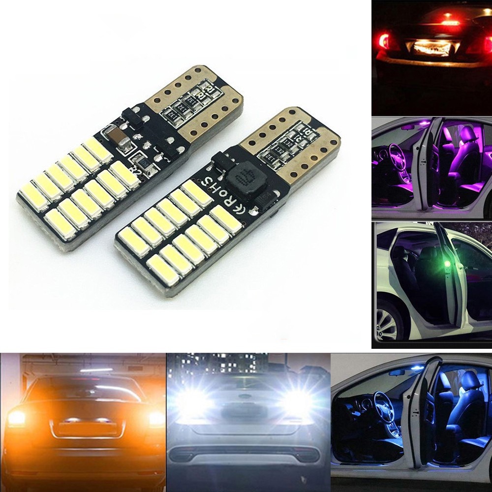T10 Led Bulb 194 W5W 4014 vehicle LED side light The width light DRL 24 ...