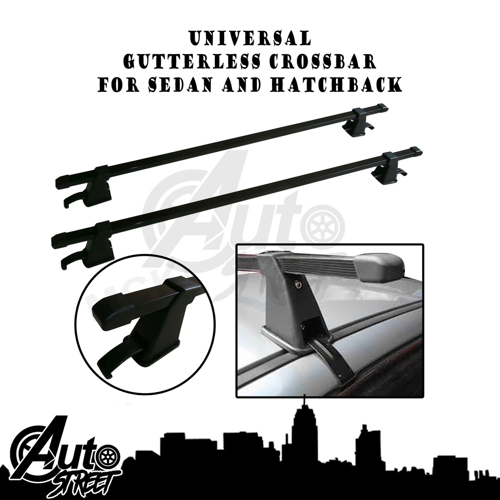Universal Gutterless Crossbar for all types of Sedans and Hatchbacks ...