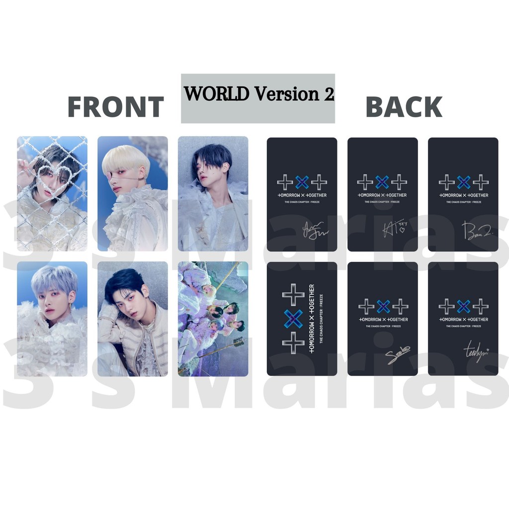 TXT Chaos Chapter Freeze Fight or offers Escape Lucky Draw photocard bundle