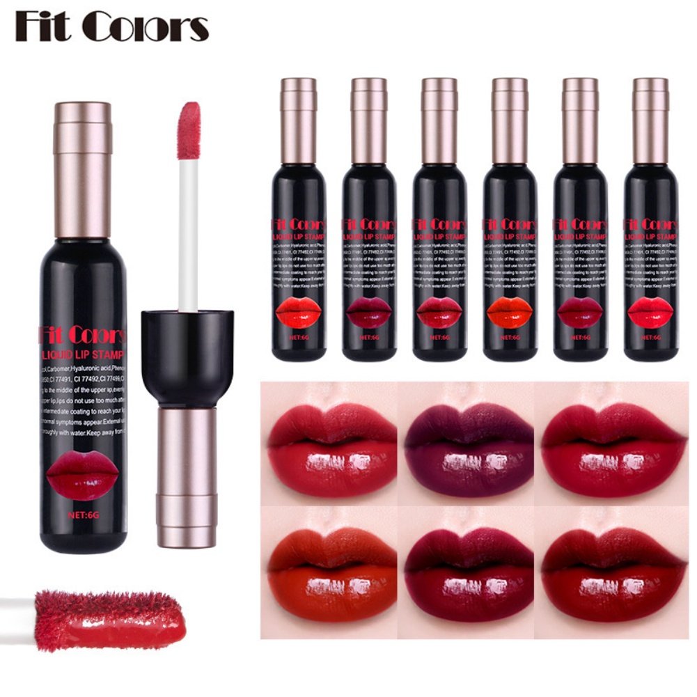 Popular Lip Trend 6 Colors Liquid Lipstick Red Wine Lip Tint Celebrity