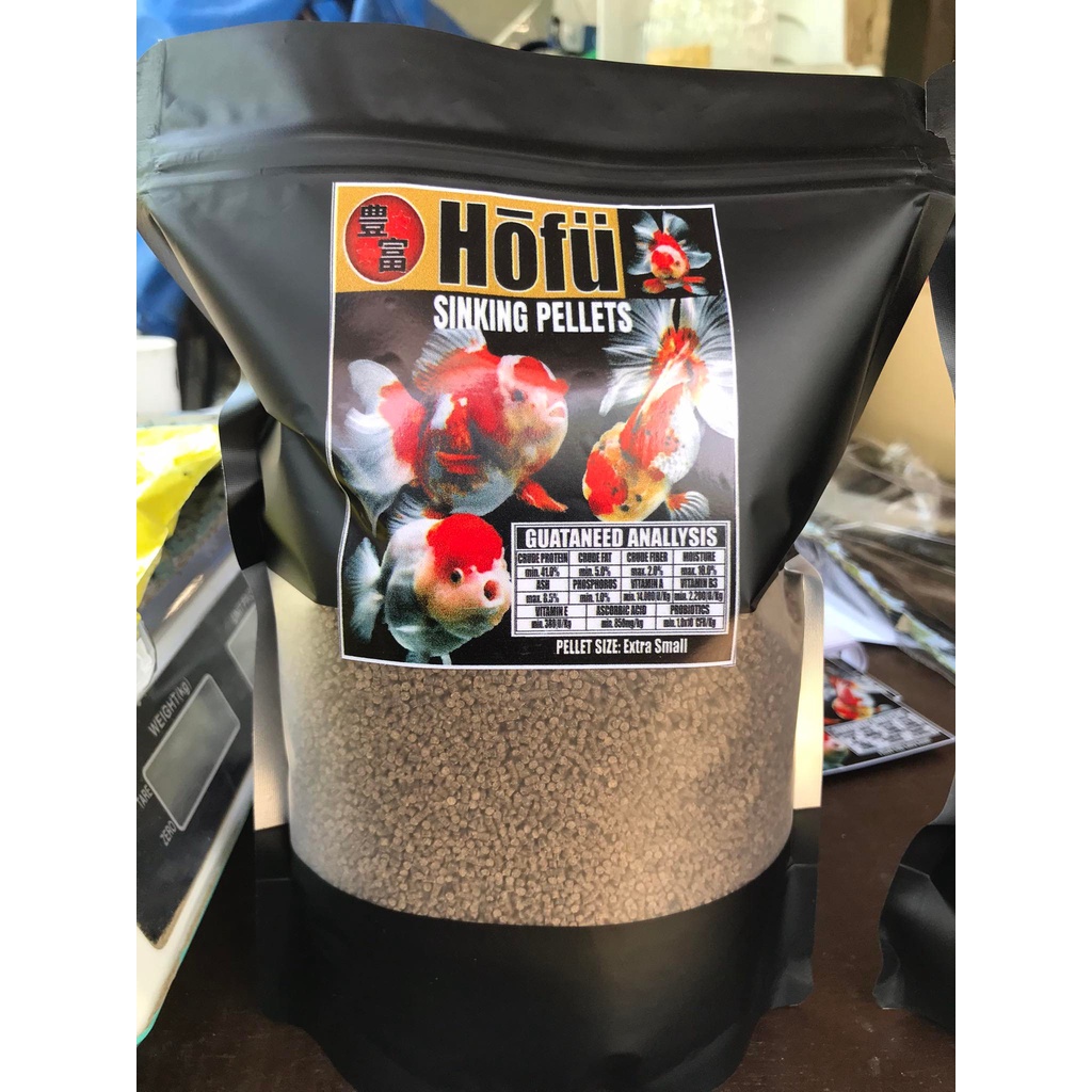 Hofu Premium Fish Food Protein Plus Sinking ( GOLDFISH) 1kg Shopee