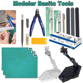 Rustark 16Pcs Basic Model Tools Set Modeler Building Kit for Gundam Car  Model Assemble Building
