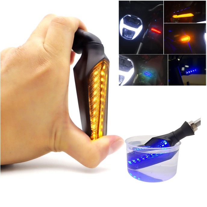 BDJ Sword Type 2pcs Motorcycle Turn Signal Light LED Running 12v ...