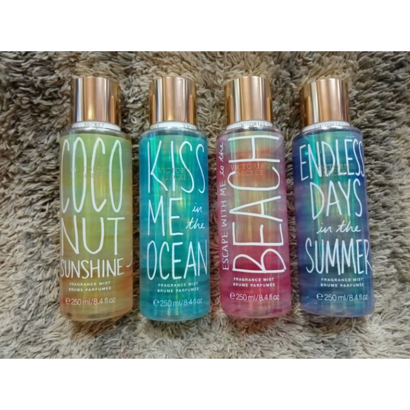 Victoria s Secret Coconut Sunshine Kiss Me Ocean Escape with Me to the Beach Endless Days in the Sum