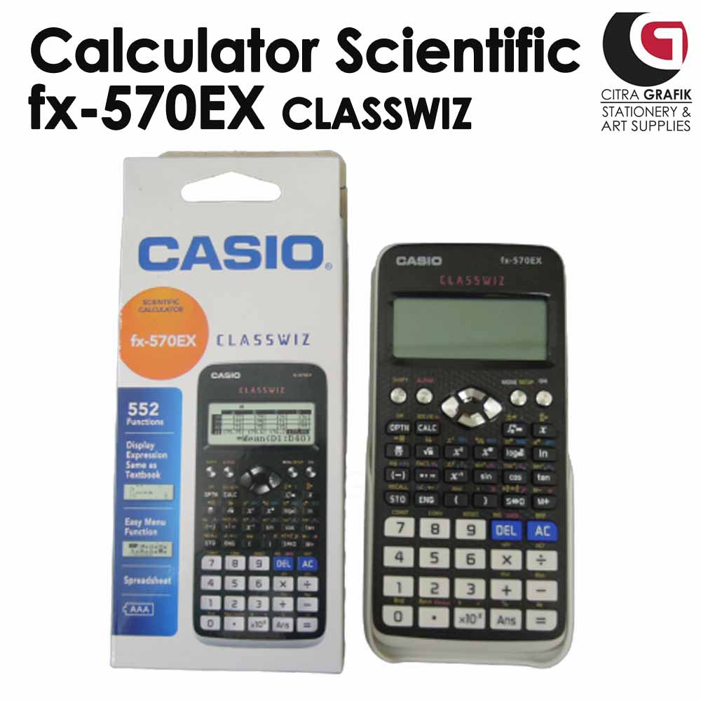 Casio FX-570EX ClassWiz Series Scientific Calculator | KAKULATOR ...