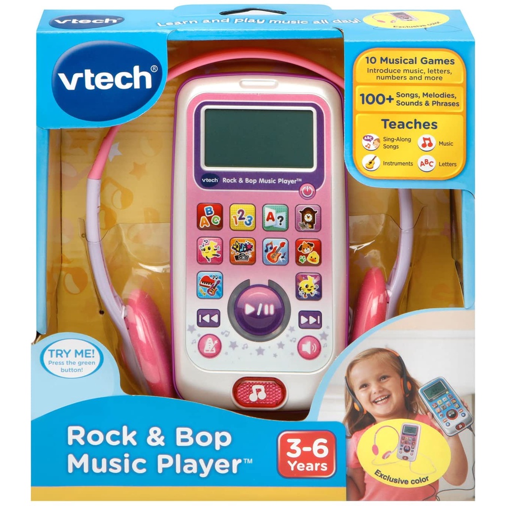 VTech Rock and Bop Music Player for Ages 3-6 Years, 100+ Songs ...