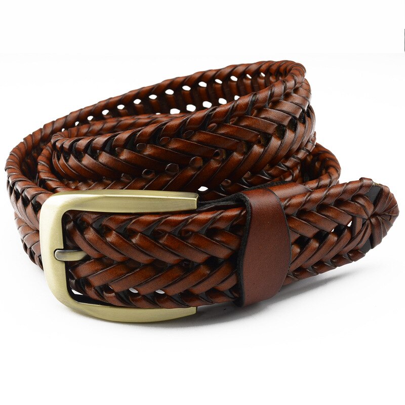 New Spot Belt Men'S And Women'S Belts Leather Woven Belts Men'S All ...