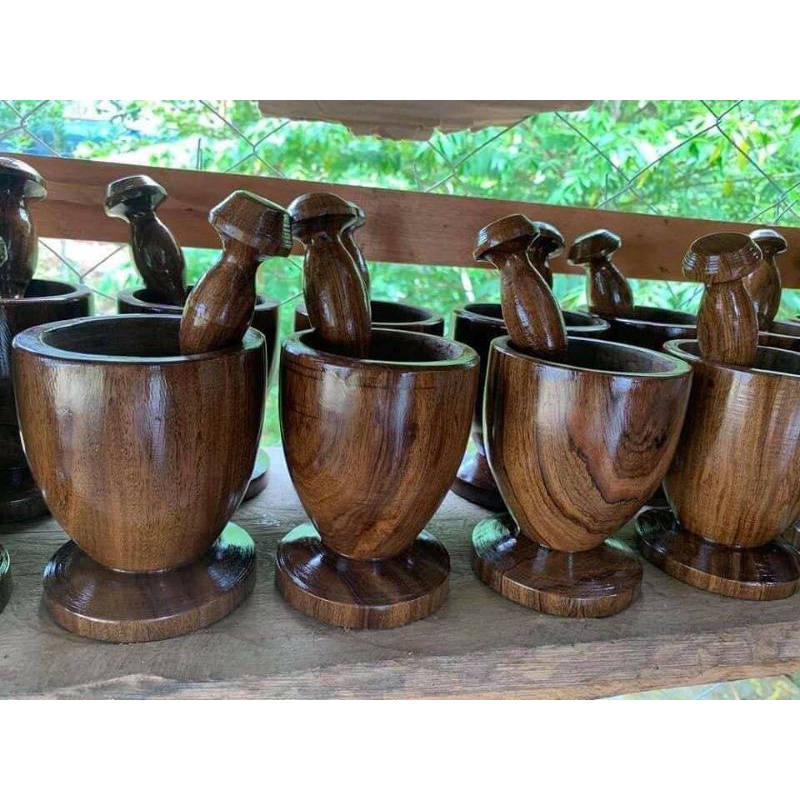 almeres magkuno medium size /lusong magkuno wood | Shopee Philippines