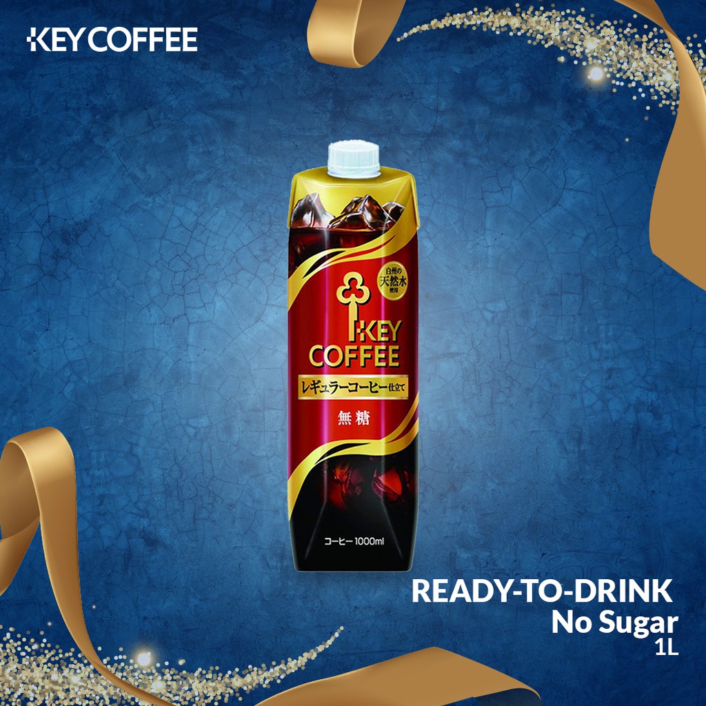 Key Coffee Ready-to-Drink Black Coffee No Sugar 1L - Expiration