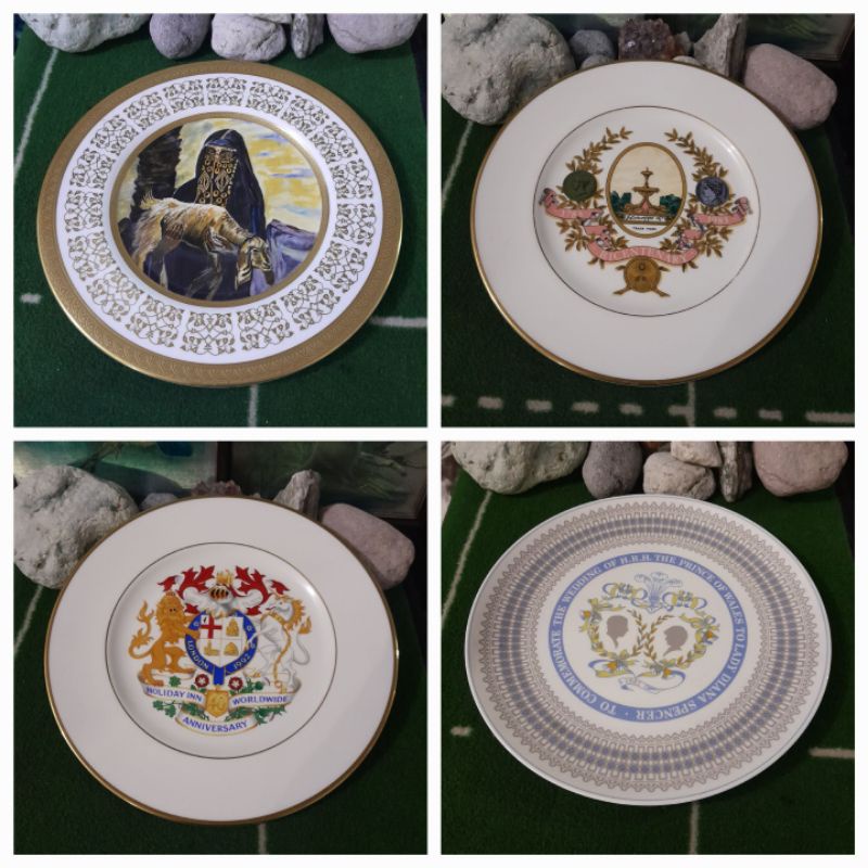 Vintage Collectible deco plates limited editions commemorative plate