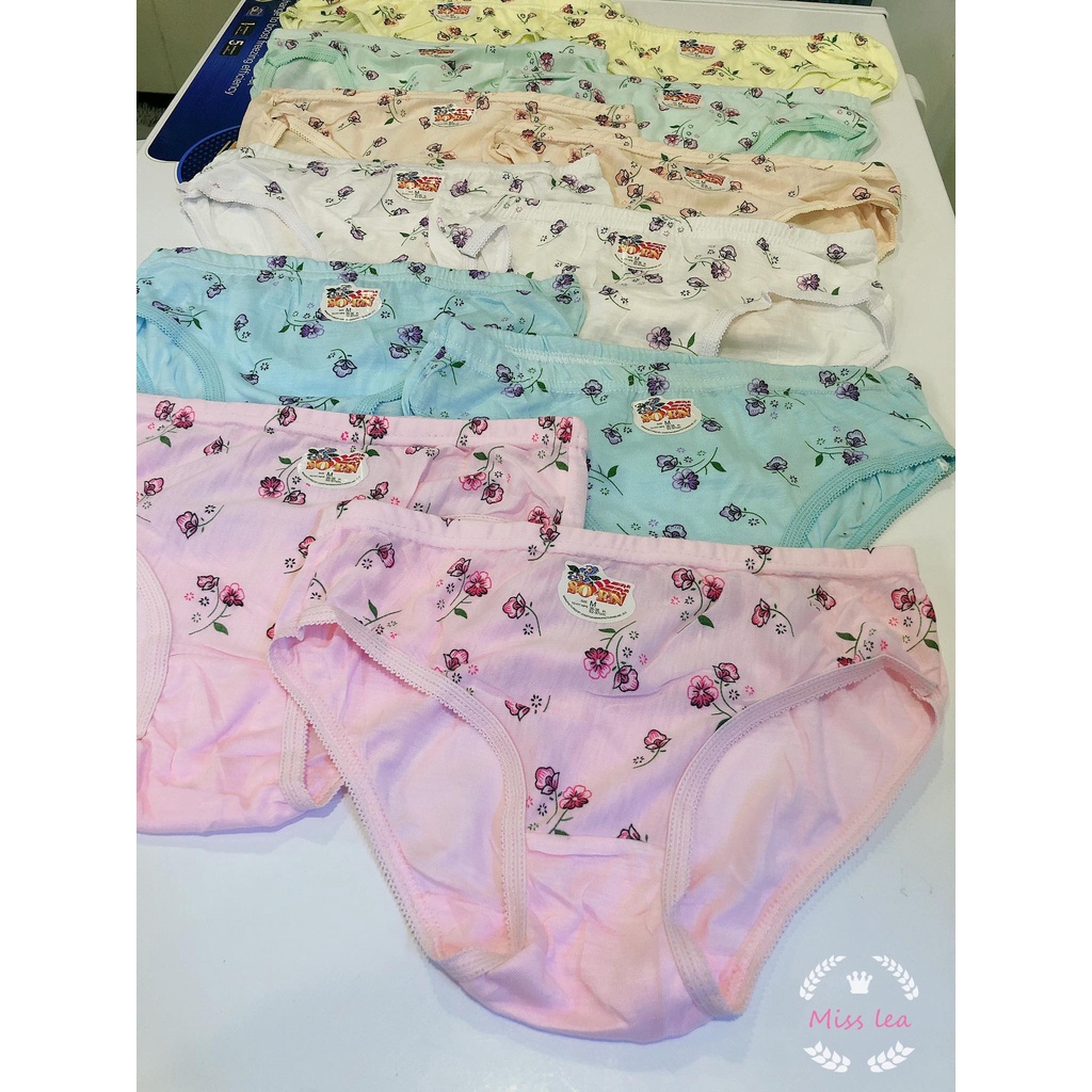 COD☑️6Pieces Soen Floral Women's Panty Underwear
