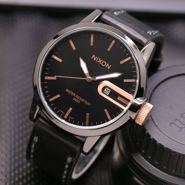 Nixon watches leather on sale strap