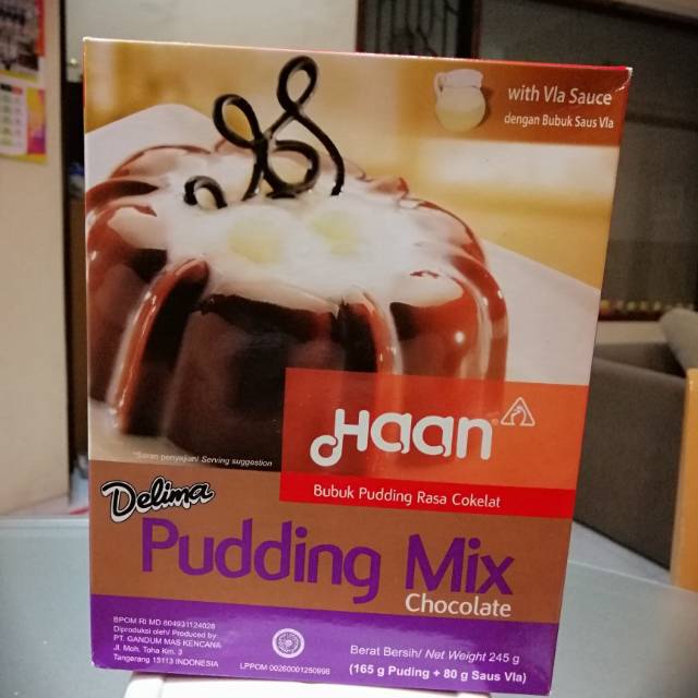 Haan Chocolate Flavored Pudding Powder + Vla Sauce, delicious ...