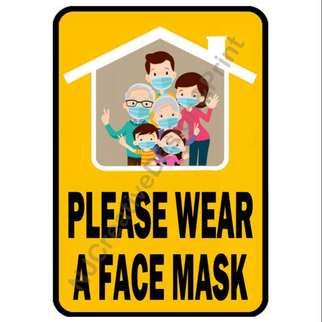 Please Wear A Face Mask Shopee Philippines