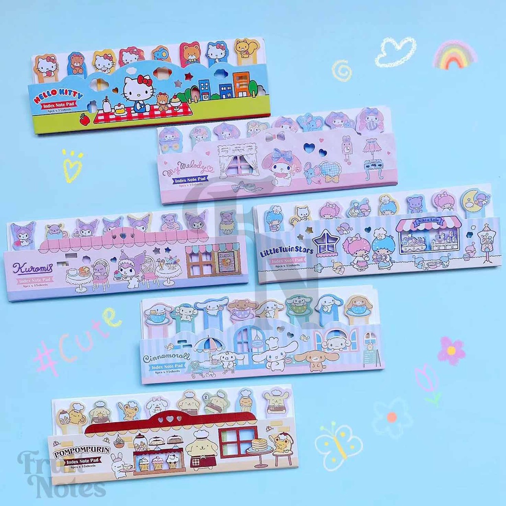 SN251 120 sheets Sanrio Character Marking Sticky Notes | Shopee Philippines
