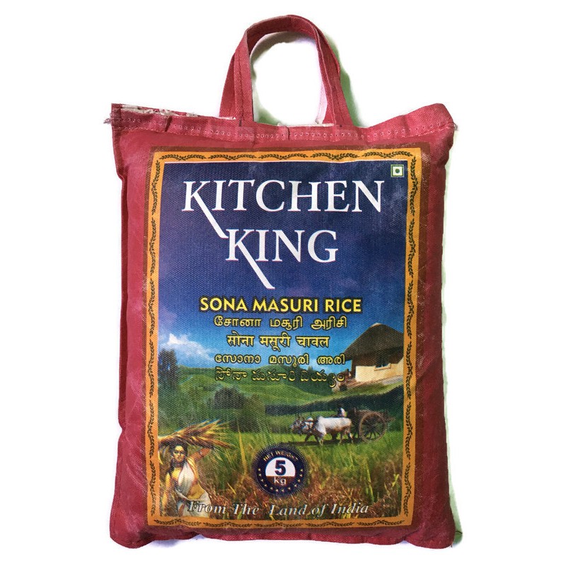 Kitchen King Sona Masuri rice 5KG Made in India | Shopee Philippines