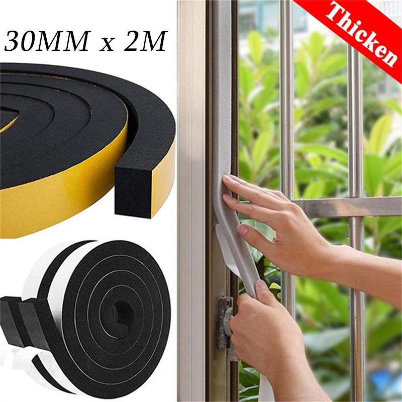 Thickened selfadhesive foam tape door seal soundproof anticollision