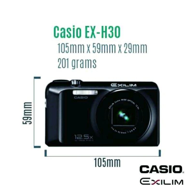 CASIO EXILIM EX-H30BK ケース付