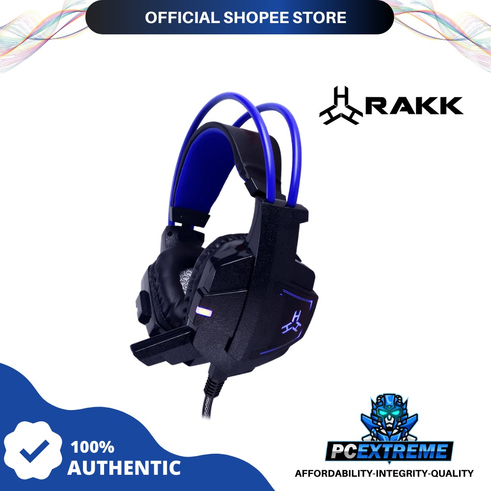 Rakk Daguob Gaming Headset Blue Shopee Philippines