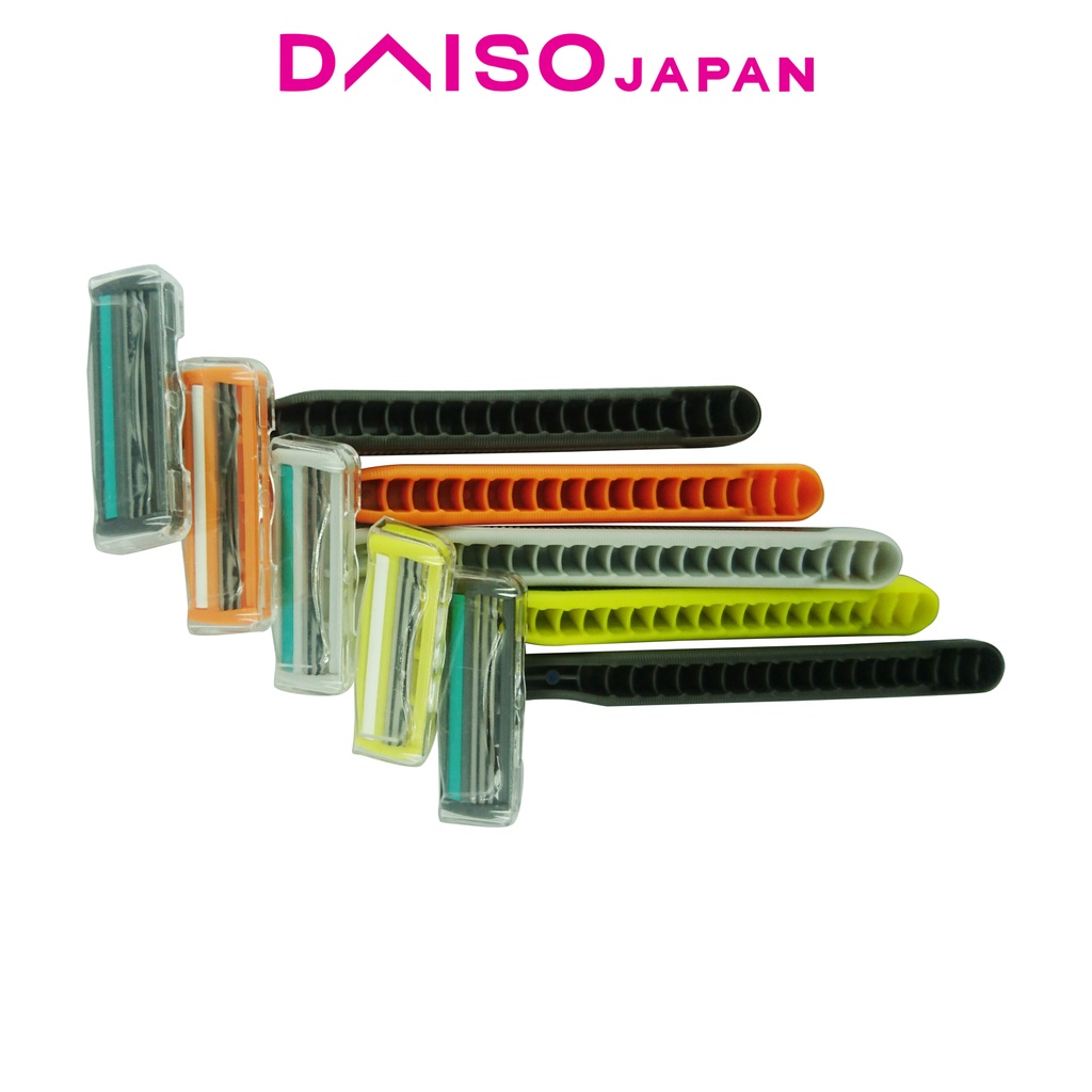 Daiso 3-Blade Razors for Men (5 pieces) | Shopee Philippines