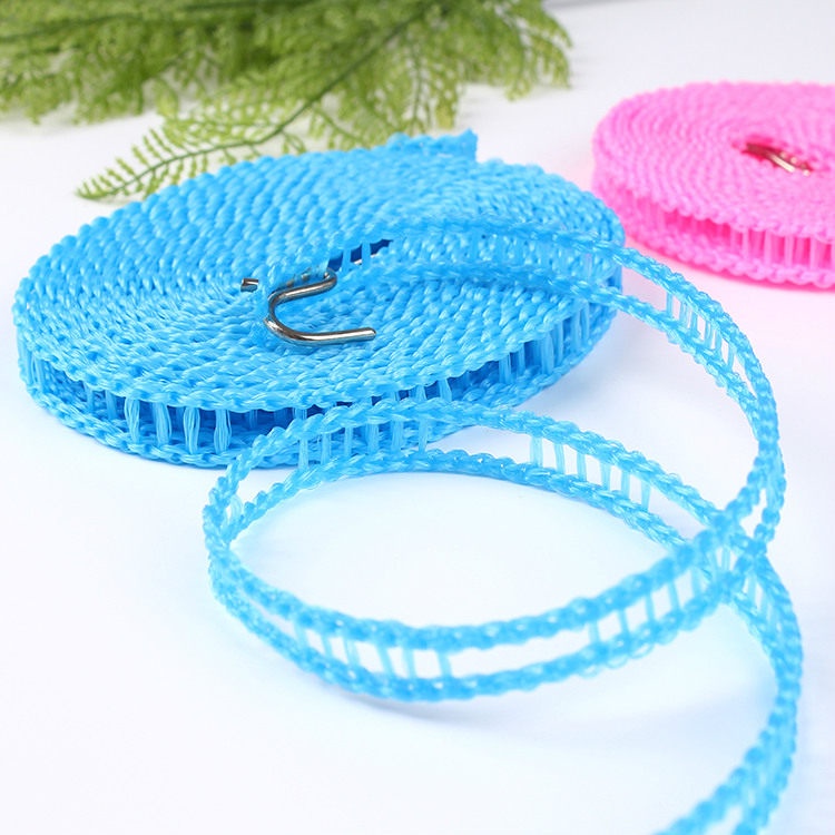 ⭐W L H⭐5-Meter Non-slip Clothesline Clothes Dryer Outdoor Cloth Hanging ...