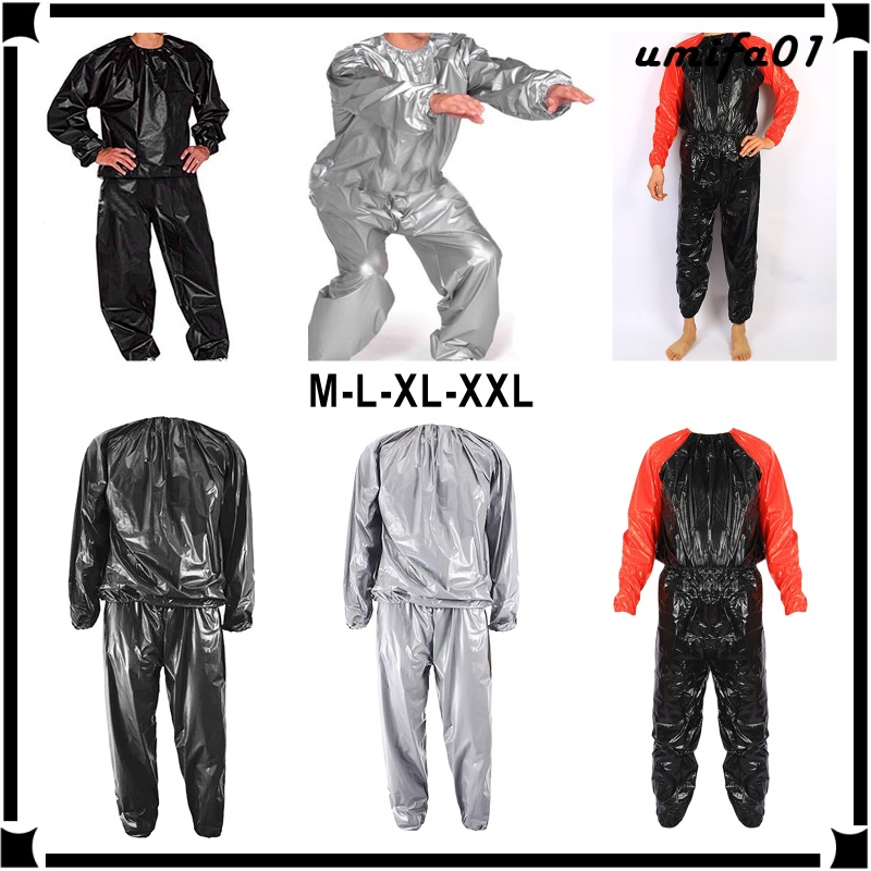 Heavy Duty PVC Fitness Sauna Suit Exercise Cardio Weightlifting Sweat