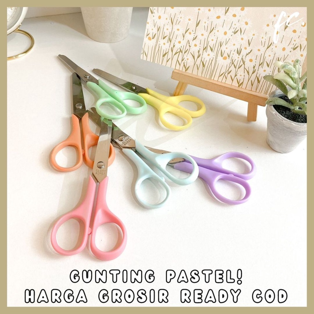 Pastel Scissors Korean Sharp Lilac Scissors Cute Soft Color Stationery ...