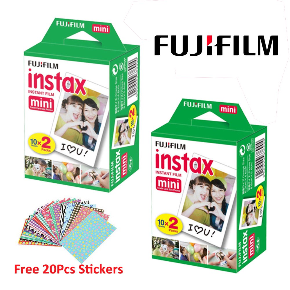 Buy Fujifilm Instax Mini Instant Film White 100 Sheets Color Photo Paper  Fuji Mini 9, Mini 8, Mini 7s, Mini 8+, Mini 70, Mini 90, Share Printer  SP-2, SP-1, Polariod 300 Cameras